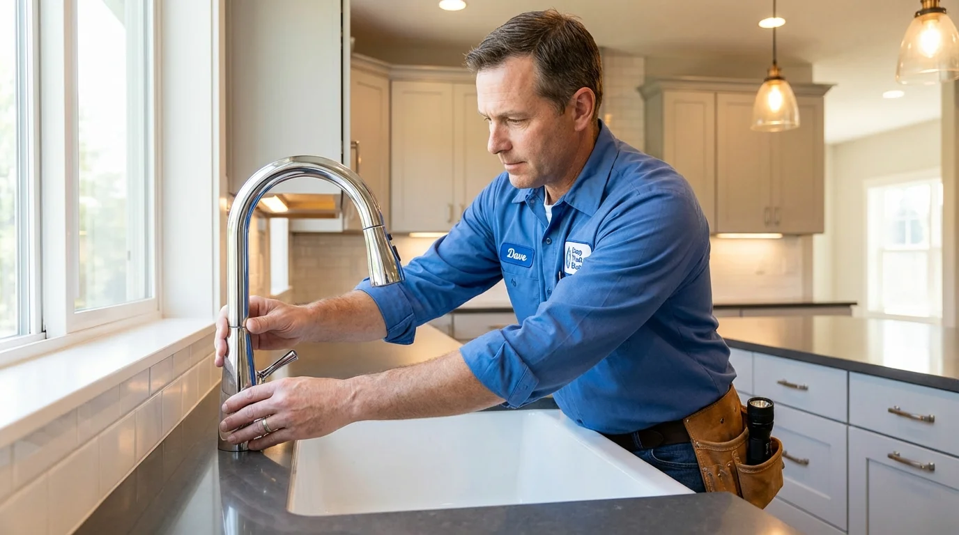 Kitchen faucet installation by Johns Plumbing LLC in Show Low